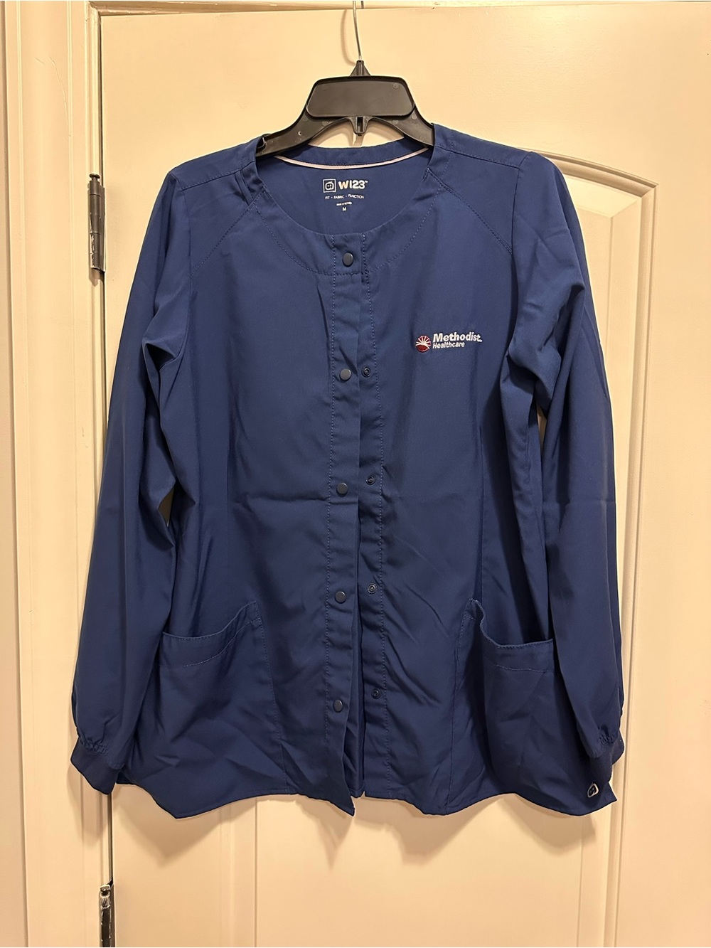 WonderWink Navy Scrub Jacket Methodist Healthcare